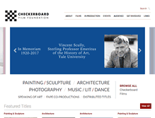 Tablet Screenshot of checkerboardfilms.org